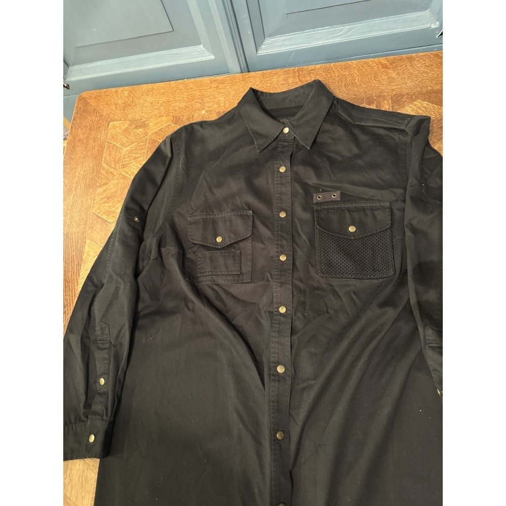 Vintage Lauren Ralph Lauren Dress safari outfit denim black 18W Long Dress - Picture 3 of 9